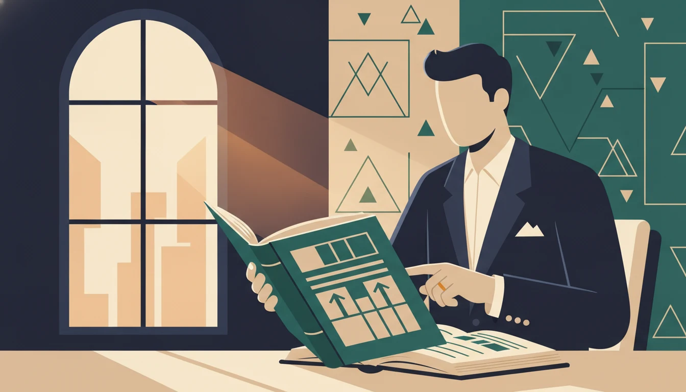 Founder reviewing a clean business ledger